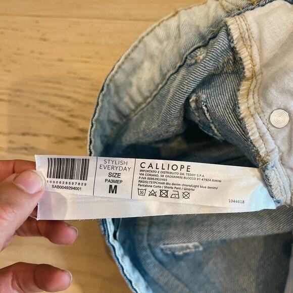 CALLIOPE Distressed Denim High Rise Mom Fit Jean Shorts | Medium‌‌‌‌‌‌‌‌‌ - Picture 9 of 9